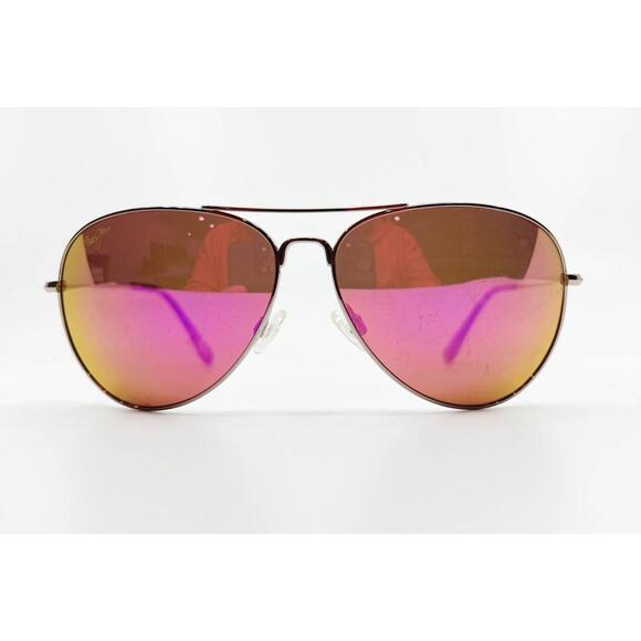 Maui Jim Mavericks Sunglasses Silver MJ264-16R 61-14-137 Mens Tortoise 7981